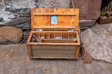 Tool set and saint picture, Monte, Funchal, Madeira