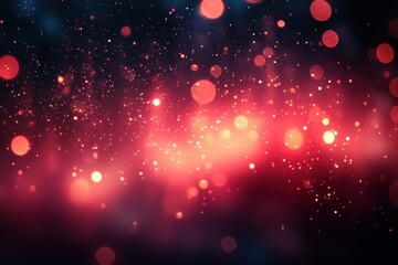 Poster - Colorful particles and light effects create a vibrant atmosphere in a digital background design