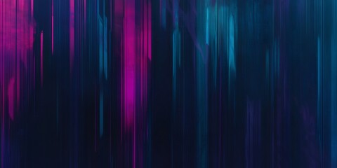 Aufkleber - Dark grunge texture background with glowing vertical stripes in pink and blue, creating a vibrant and modern abstract design