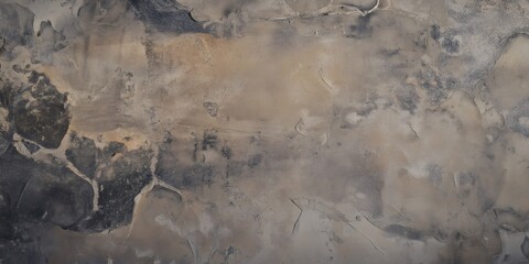Poster - Weathered grunge texture revealing deep cracks, scratching patterns signaling vintage industrial surface distress
