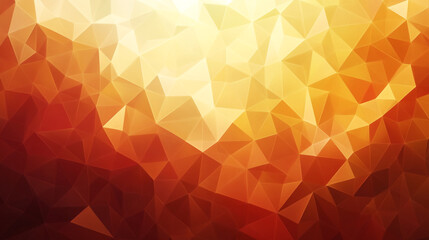 Poster - Colorful abstract geometric background featuring warm hues of orange and yellow