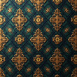 © 정연 유 - Un patrón noble de clase alta.Patrón fantástico de verde y oro.