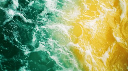 Wall Mural - vibrant color gradient of water with bubbles