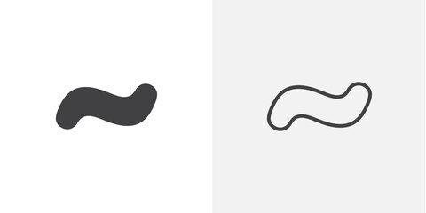 Wall Mural - tilde icons vector illustrations for apps and web