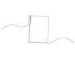 © Zuistudio - Continuous one line drawing of file folder document. One line drawing illustration of document. Paperwork, Business concept line art. Editable outline