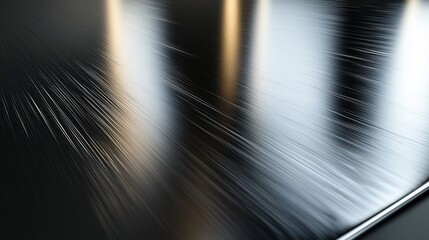 Poster - Abstract Brushed Metal Surface Texture Design