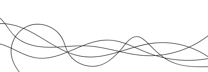 Poster - Abstract Wavy Lines. Wavy lines illustration. Abstract lines. Thin line wavy abstract vector background. Curve wave pattern. Thin line wavy abstract vector background.
