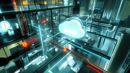 Poster - Futuristic Cloud Computing Network Data Center Infrastructure