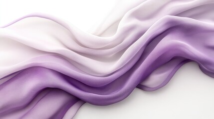 Poster - Elegant Draped Fabric Shows Off Purple White Gradient