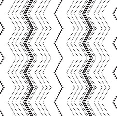 Aufkleber - Black and white tileable pattern. Grunge worn damask pattern design. Distressed fabric texture. Overlay texture design. Vector illustration. Eps10.