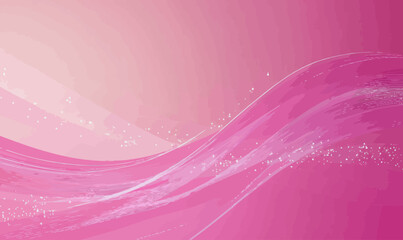 Poster - Elegant Shiny Pink Vector Background with Wave Lines for Minimalist Designs
