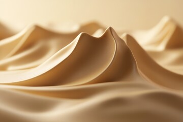 Aufkleber - Textured dunes with soft curves and shades in beige and cream hues