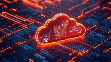 Poster - Illuminated Cloud Data Network Digital Infrastructure