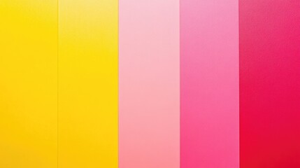 Poster - Vertical panels of yellow pink and red shades