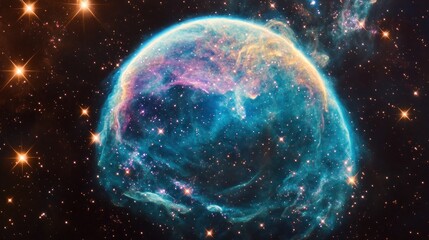 Poster - Celestial Nebula Cosmic Wonder Awe Inspiring Space Scene