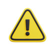 © Fernando Sanso - exclamation danger sign 3d, isolated white background