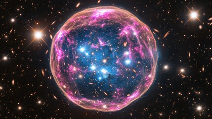 Poster - Cosmic Sphere Enveloping Galaxies and Stars