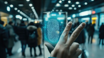 Poster - Digital Fingerprint Authentication System In Crowded Space