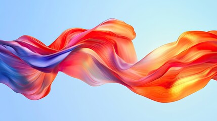 Poster - Abstract Colorful Swirling Fabric Design Art