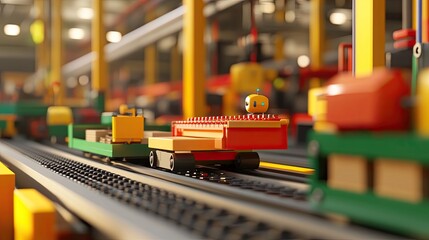 Poster - Automated Factory Conveyor System with Robot