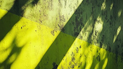 Poster - Abstract Wall Texture With Shadowy Green And Yellow Hues