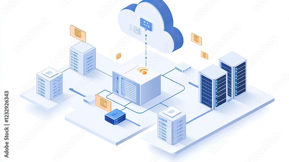 Cloud based data storage system infrastructure network