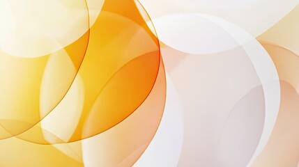 Poster - Abstract Orange and White Circular Design