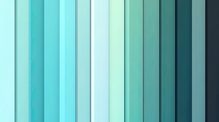 Poster - Abstract Teal and Blue Vertical Stripes Design