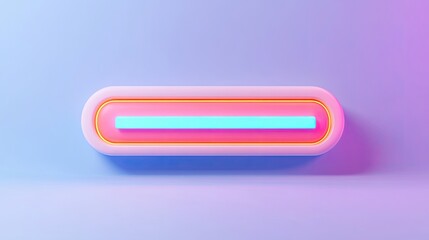 Poster - Abstract Neon Light Bar Design Pastel Background