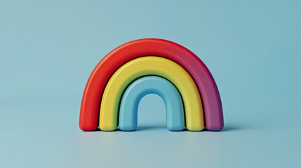 Poster - Colorful Rainbow Arch Abstract Design Illustration