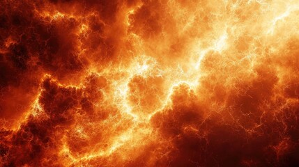 Aufkleber - Fiery Abstract Nebula Cosmic Energy Explosion