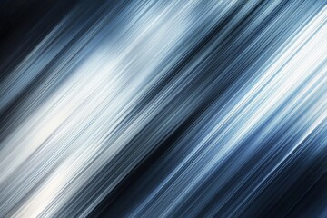 Poster - abstract horizontal lines moving across a blurred blue background