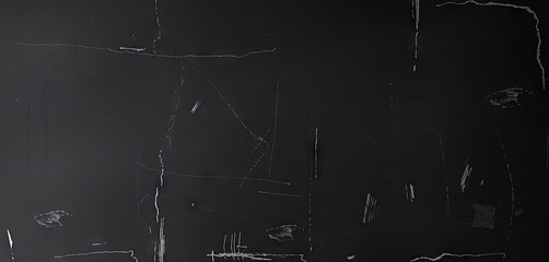 Poster - Dark textured surface displaying various scratches and markings is illuminated by ambient light, adding depth and interest to the setting. The contrasts create a unique visual appeal