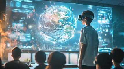 Poster - Exploring the Virtual Globe, A Boy's Immersive Journey into Technology and Global Awareness