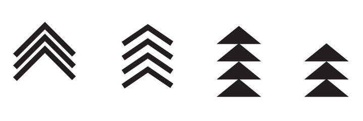 Fototapete - Swipe up icons vector