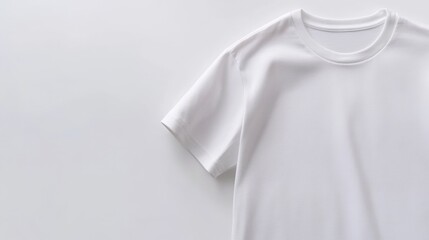 Wall Mural - blank white t-shirt on white background