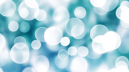 Poster - Eye-catching background with white and blue circles blended seamlessly, creating a modern and futuristic effect.