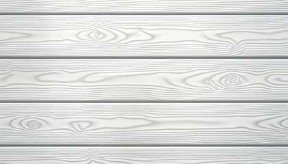 Poster - White wood planks create seamless pattern. Natural wood grain clearly visible. Simple design clean look. Subtle texture suits various designs like wall decor, product packaging websites. Minimalist,