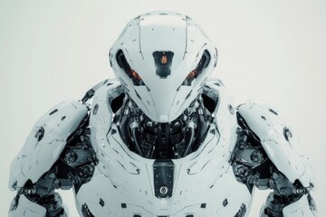 Poster - Advanced humanoid robot displaying intricate design in futuristic setting
