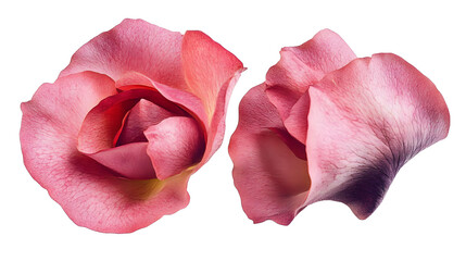Wall Mural - Rose isolated on white background, full depth of field
