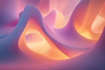 Poster - Abstract colorful waves of light and texture create a mesmerizing visual experience