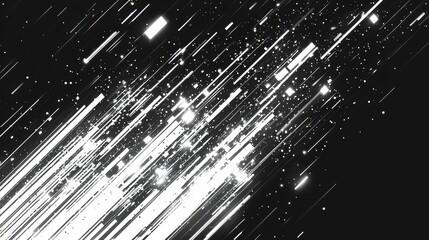 Aufkleber - Dynamic light streaks abstract visuals digital art dark background high contrast energy representation