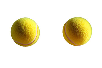 Poster - Tennis ball, isolated on white background, full depth of field