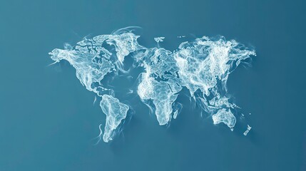 Poster - Global initiatives for clean water accessibility and management, solid color background