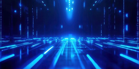 Aufkleber - Blue background with a blue line in the middle