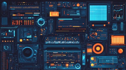 Professional Software Development and Coding Concept on Computer Screen