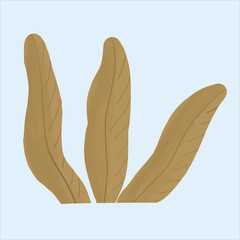 Wall Mural - a grass leaf with green army color