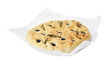 © New Africa - Delicious focaccia bread with olives and rosemary isolated on white