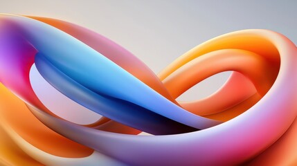 Poster - A vibrant abstract image of overlapping colorful circles and gradients