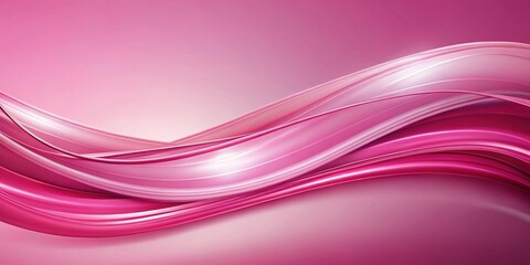 Luxurious pink abstract swirl wavy shape on pink background, rendering, abstract, swirl, wavy, shape, object, luxurious, stylized